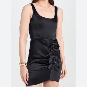 NEW AMANDA UPRICHARD fiorella dress in black Size Small